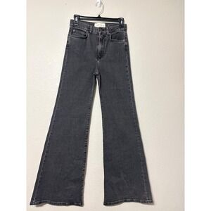 Jeanerica Retro Fuji High Rise Flare Jeans Used Black Organic Cotton Size 26/32